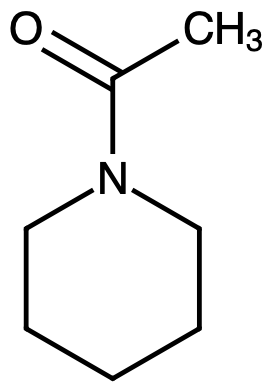 This image displays the chemical structure for 1-Acetylpiperidine