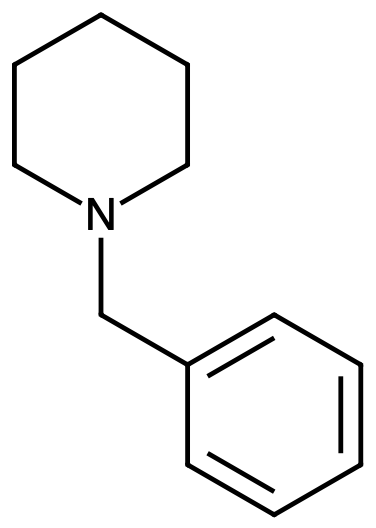 This image displays the chemical structure for 1-Benzylpiperidine