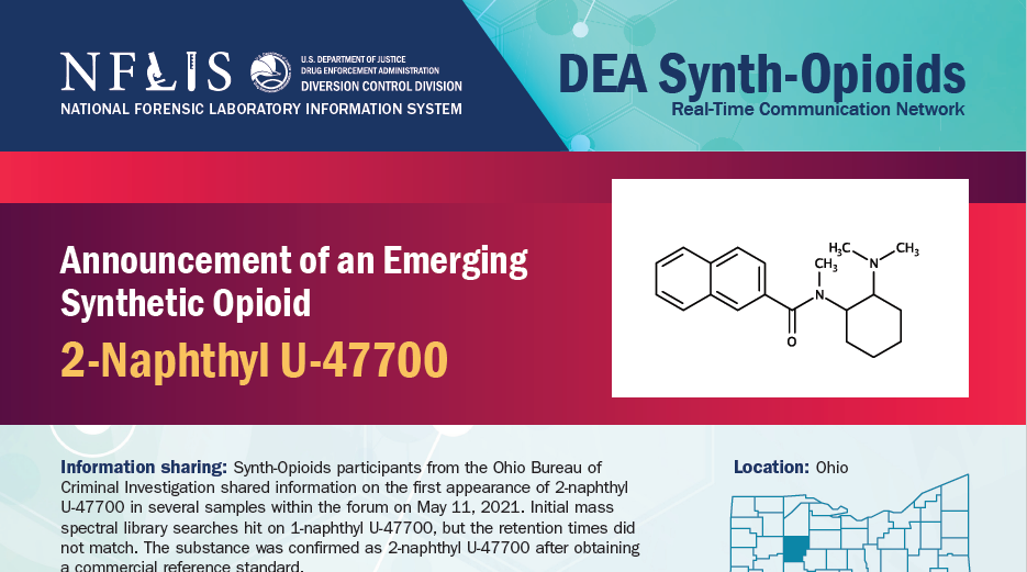 Announcement of an Emerging Synthetic Opioid: 2-Naphthyl U-47700